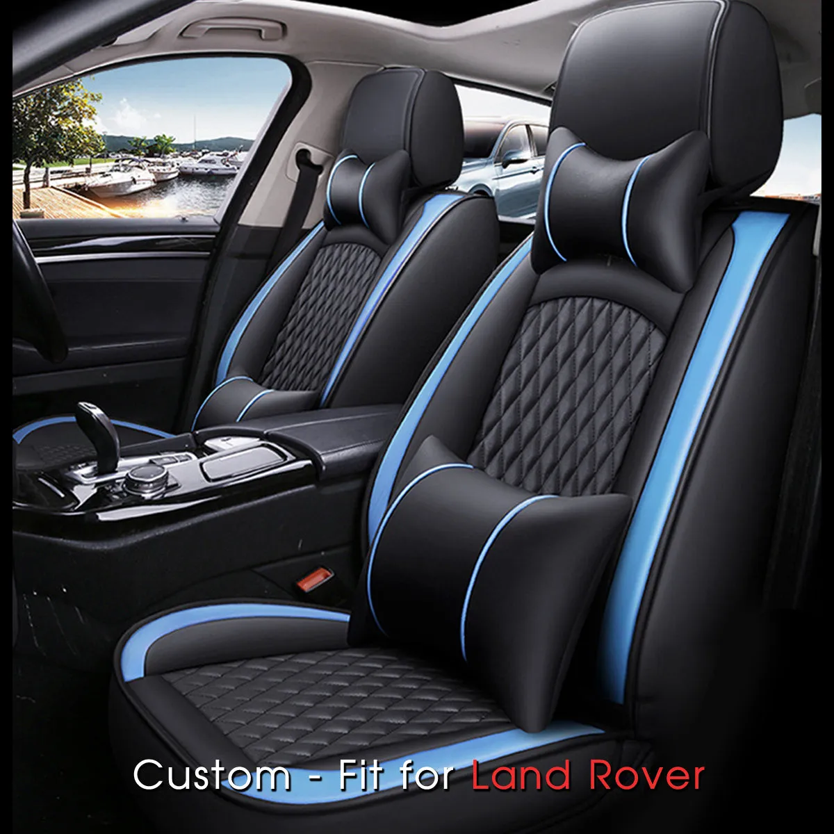 2 Car Seat Covers Full Set, Custom-Fit For Car, Waterproof Leather Front Rear Seat Automotive Protection Cushions, Car Accessories DLLR211