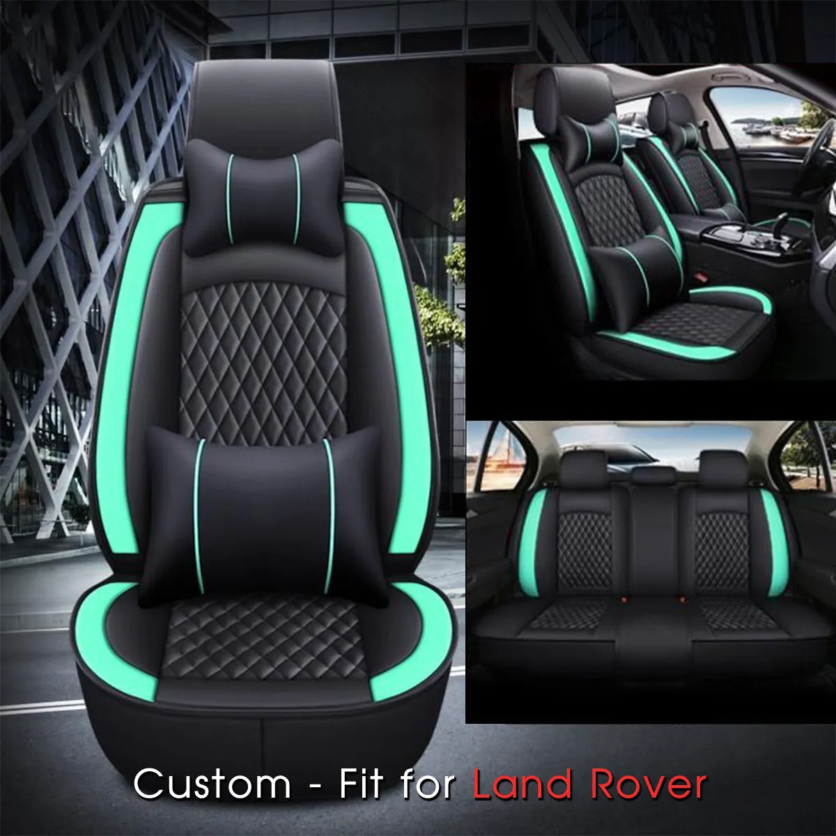 2 Car Seat Covers Full Set, Custom-Fit For Car, Waterproof Leather Front Rear Seat Automotive Protection Cushions, Car Accessories DLLR211
