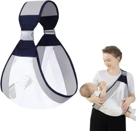 Aara Internationals Baby Carrier Newborn to Toddler, Ergonomic 3D Mesh Baby Wraps Carrier, Adjustable Baby Sling, Lightweight Breathable Baby Carrier Wrap with Thick Shoulder Straps for 0-36 Months Infant
