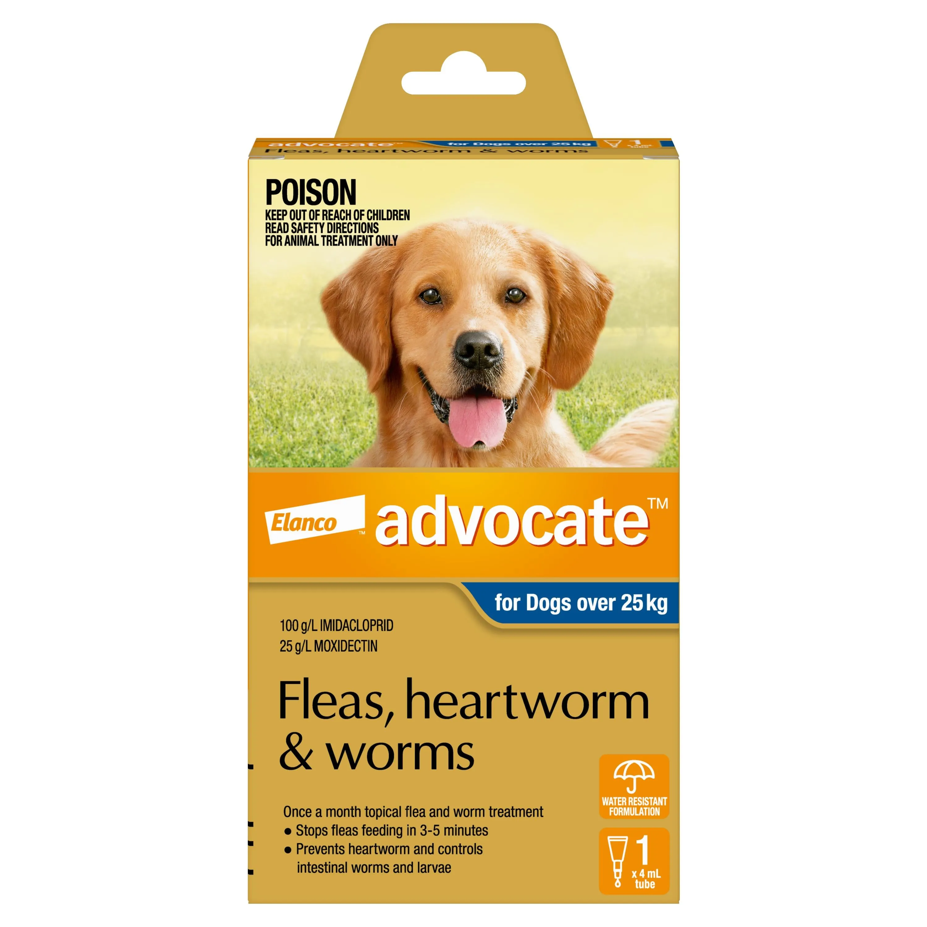 Advocate Blue Spot-On Flea & Worming Treatment 25kg  Dog