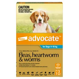 Advocate - Dog 4-10kg (3pk)