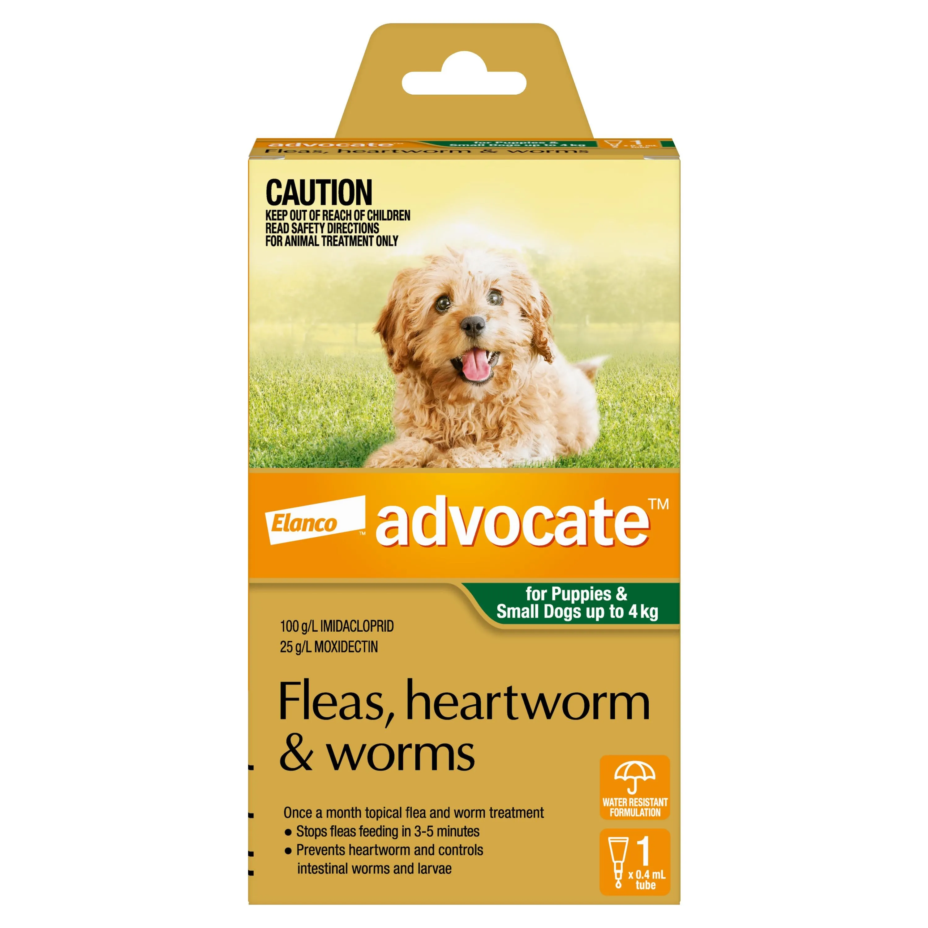 Advocate Green Spot-On Flea & Worming Treatment <4kg Dog