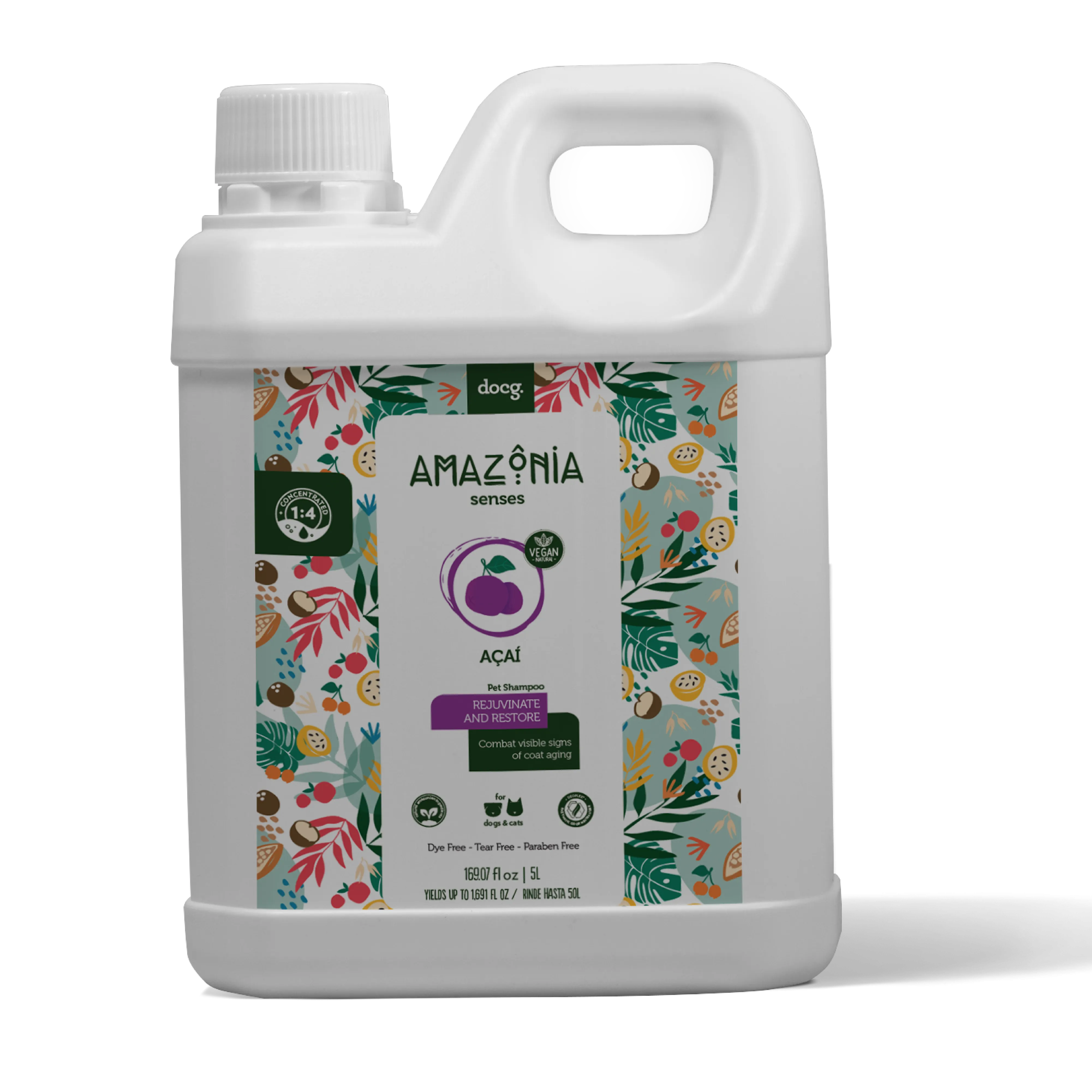 Amazonia Senses Acai Shampoo - 5 Litres