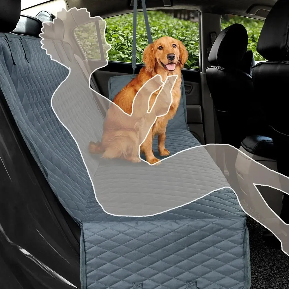 Anniepaw Waterproof Dog Car Seat Cover Rear Hammock Safety Mat for Pets