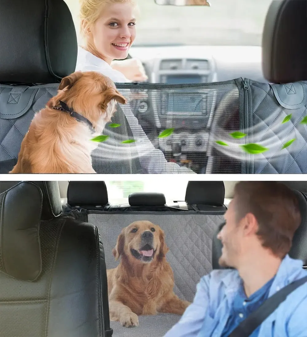 Anniepaw Waterproof Dog Car Seat Cover Rear Hammock Safety Mat for Pets