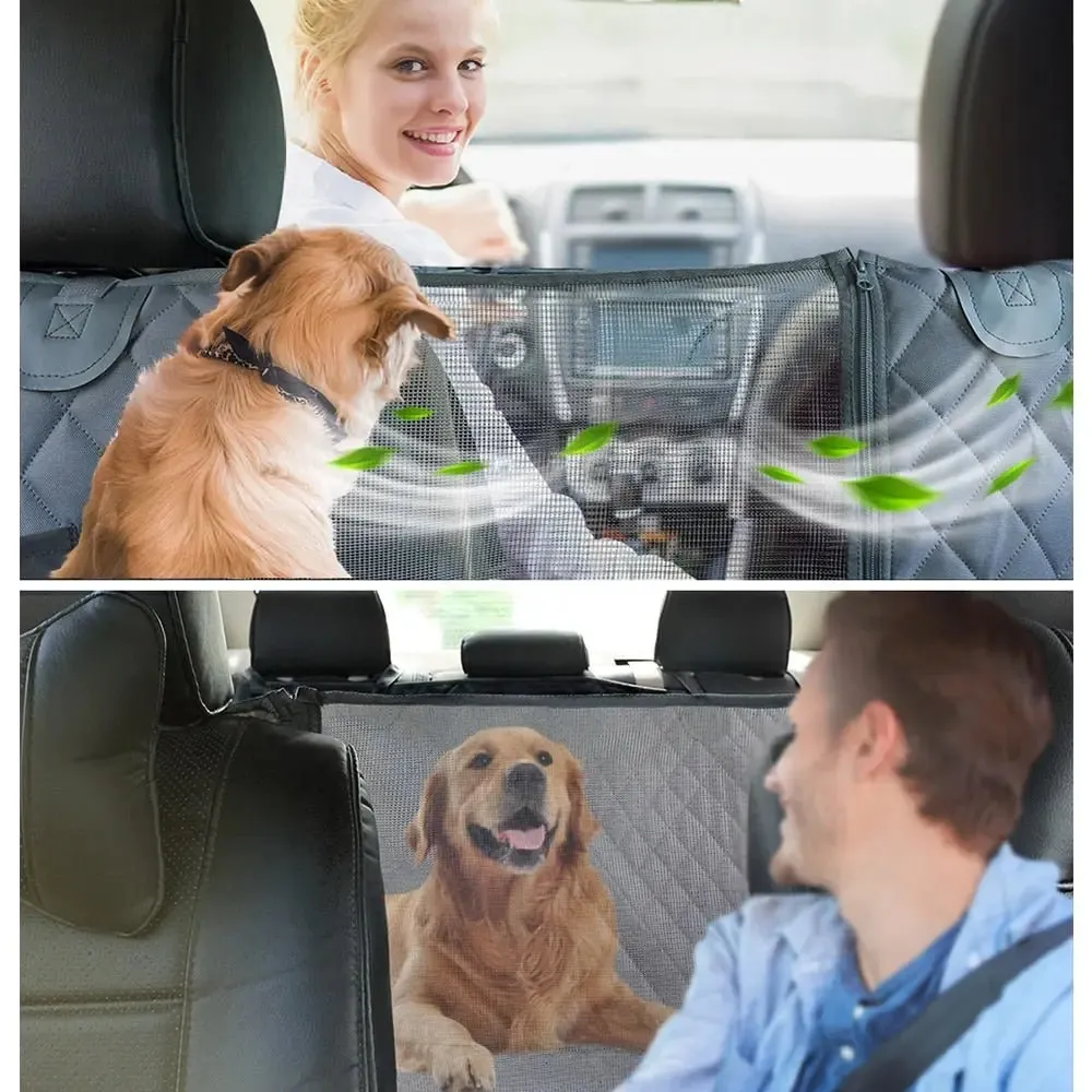 Anniepaw Waterproof Dog Car Seat Cover Rear Hammock Safety Mat for Pets