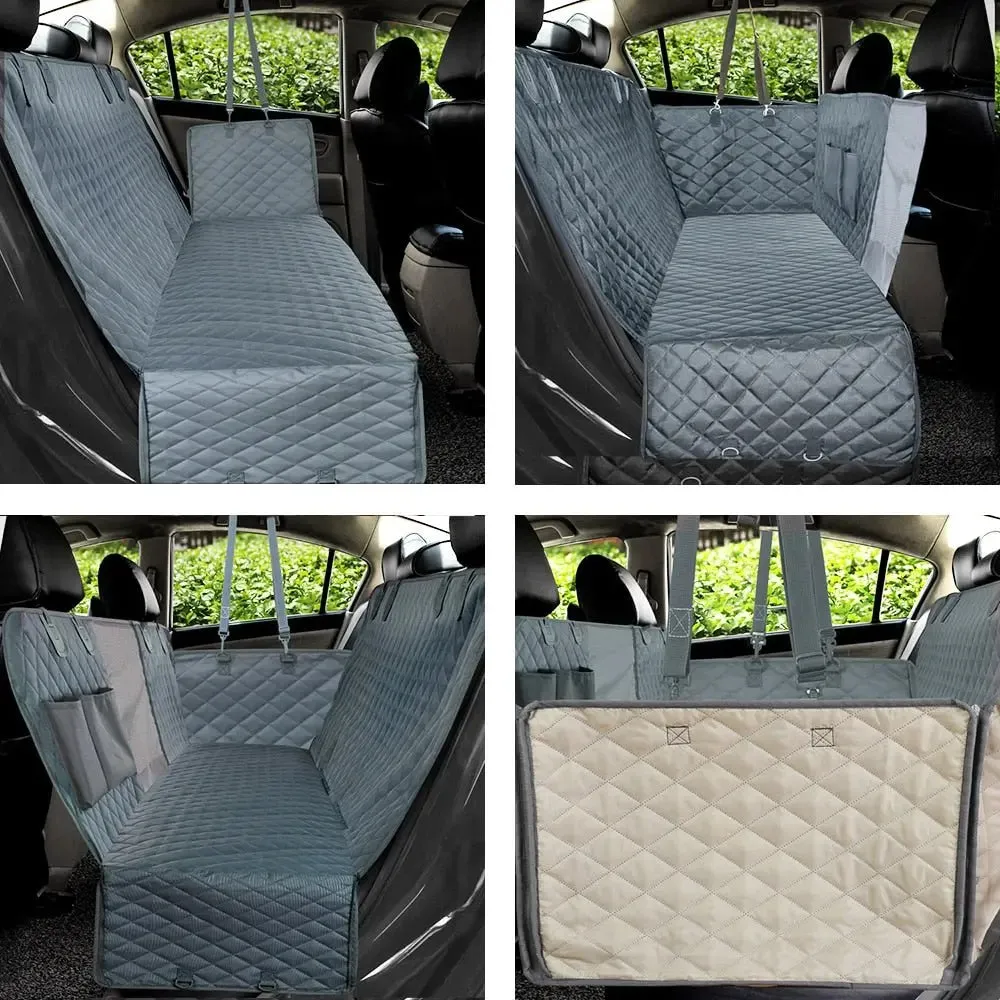 Anniepaw Waterproof Dog Car Seat Cover Rear Hammock Safety Mat for Pets