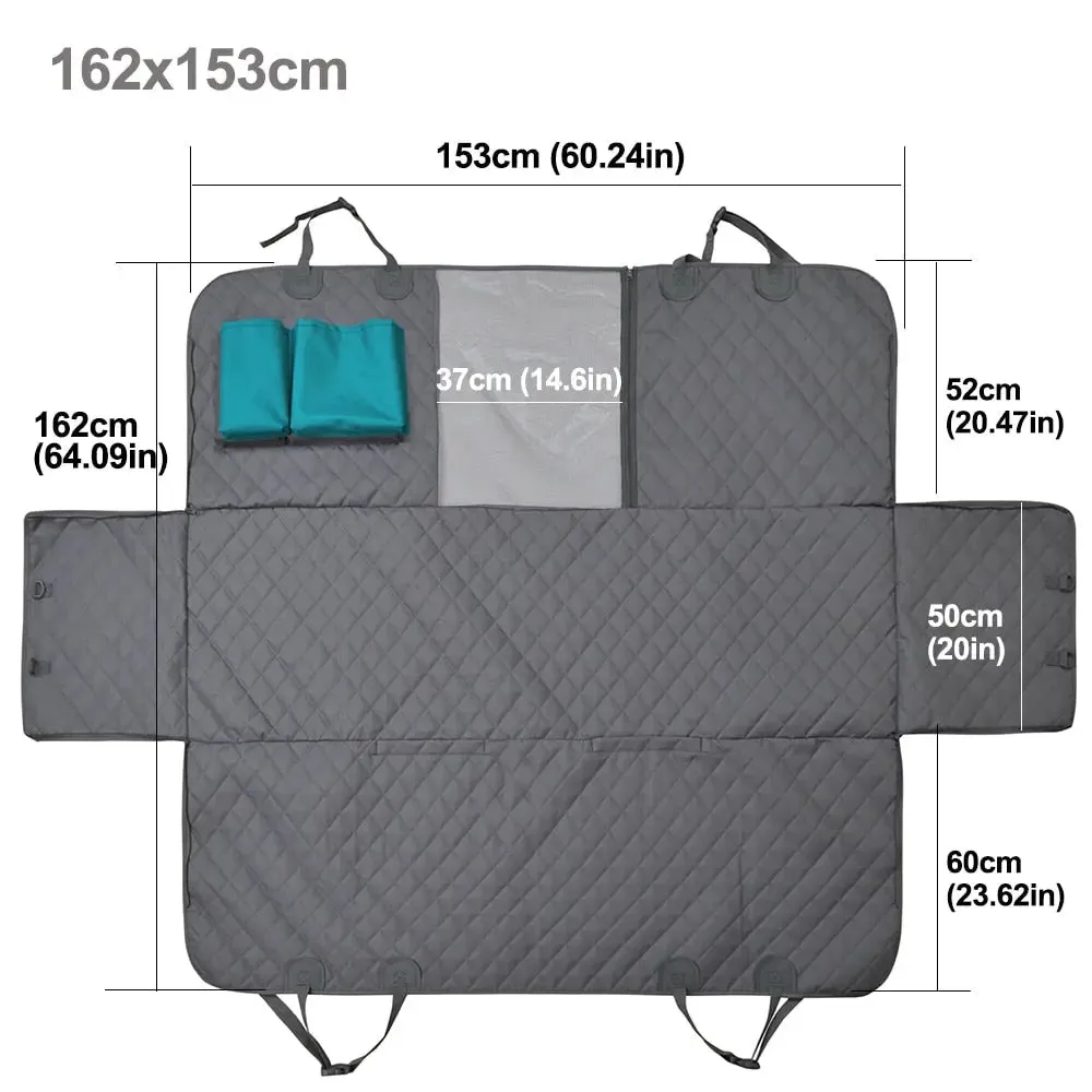 Anniepaw Waterproof Dog Car Seat Cover Rear Hammock Safety Mat for Pets