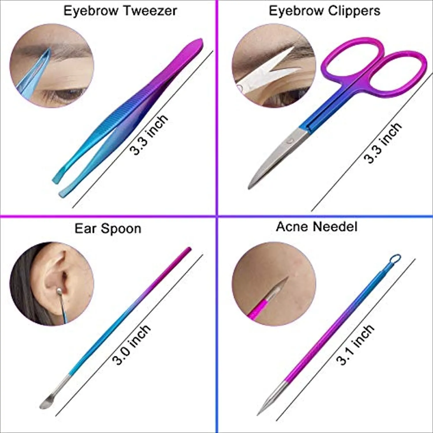 CGBE Manicure Set Nail Clippers Pedicure Kit Men Women Grooming kit Manicure Professional Nail Care Tools Gift 12Pcs with Luxurious Travel Case