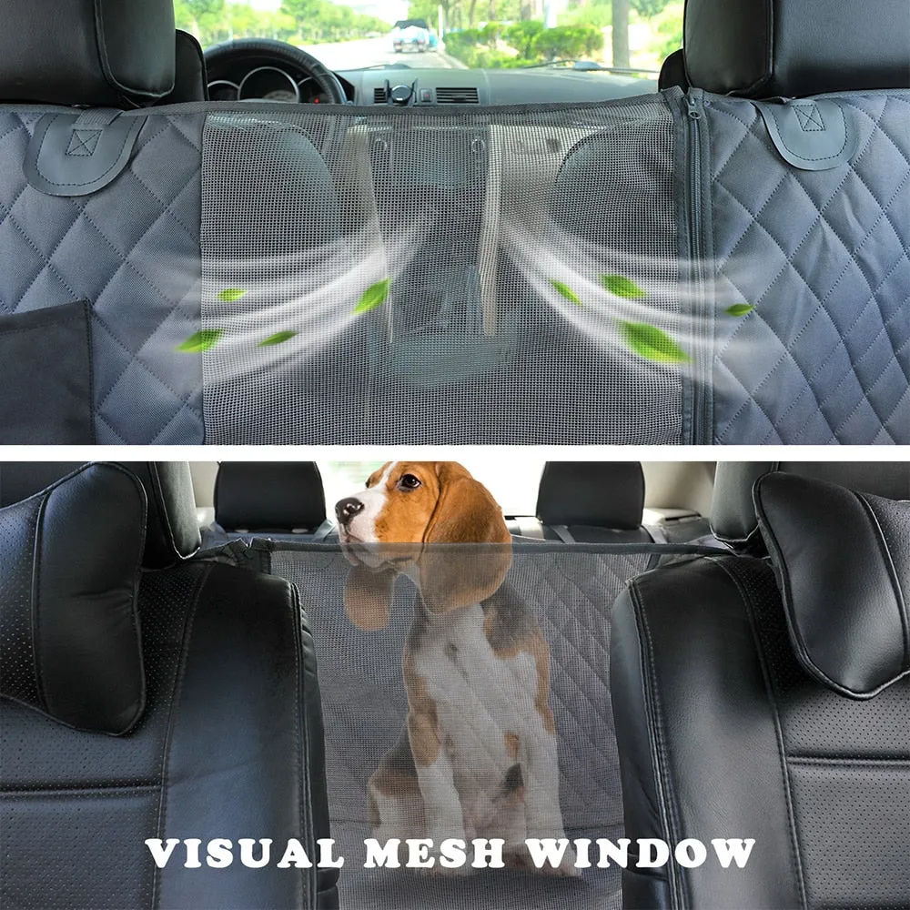 Dog Car Seat Cover View Mesh Waterproof Pet Carrier
