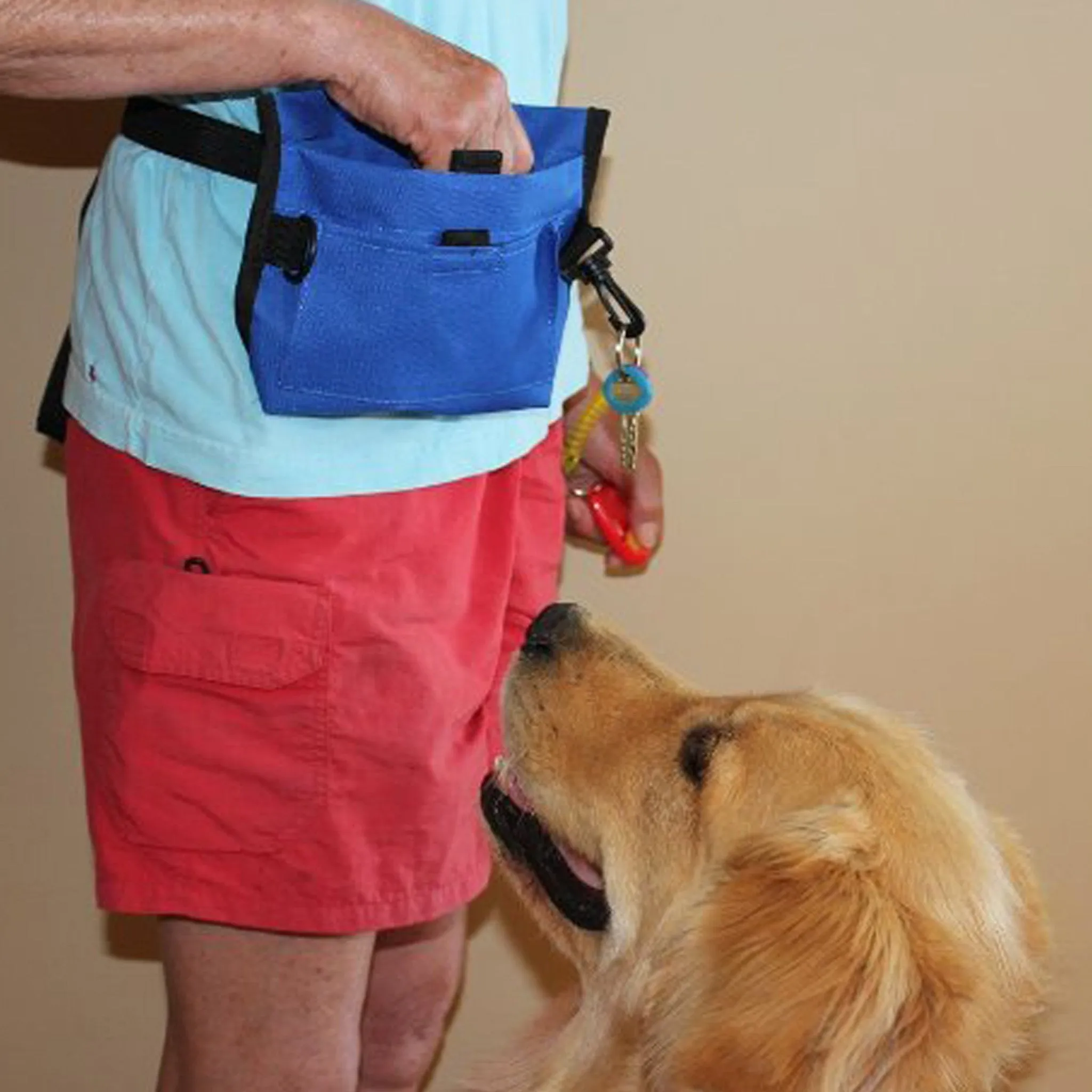 Durable Dog Training Treat Pouch, with FREE Training Clicker