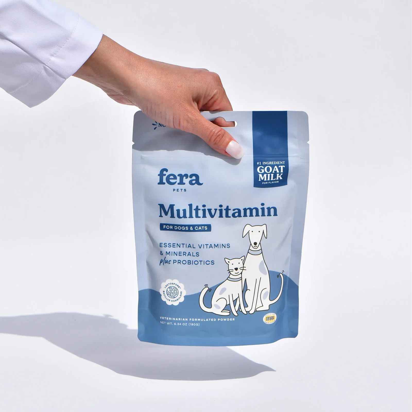 Fera Pet Organics Dog and Cat Supplement, Multivitamin Goat Milk Topper