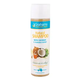 Grahams Natural all hair types with Coconut & Manuka Honey Natural Shampoo 250ml