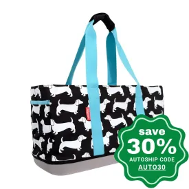 Ibiyaya - Sausage Dog Daily Tote - Black Sesame