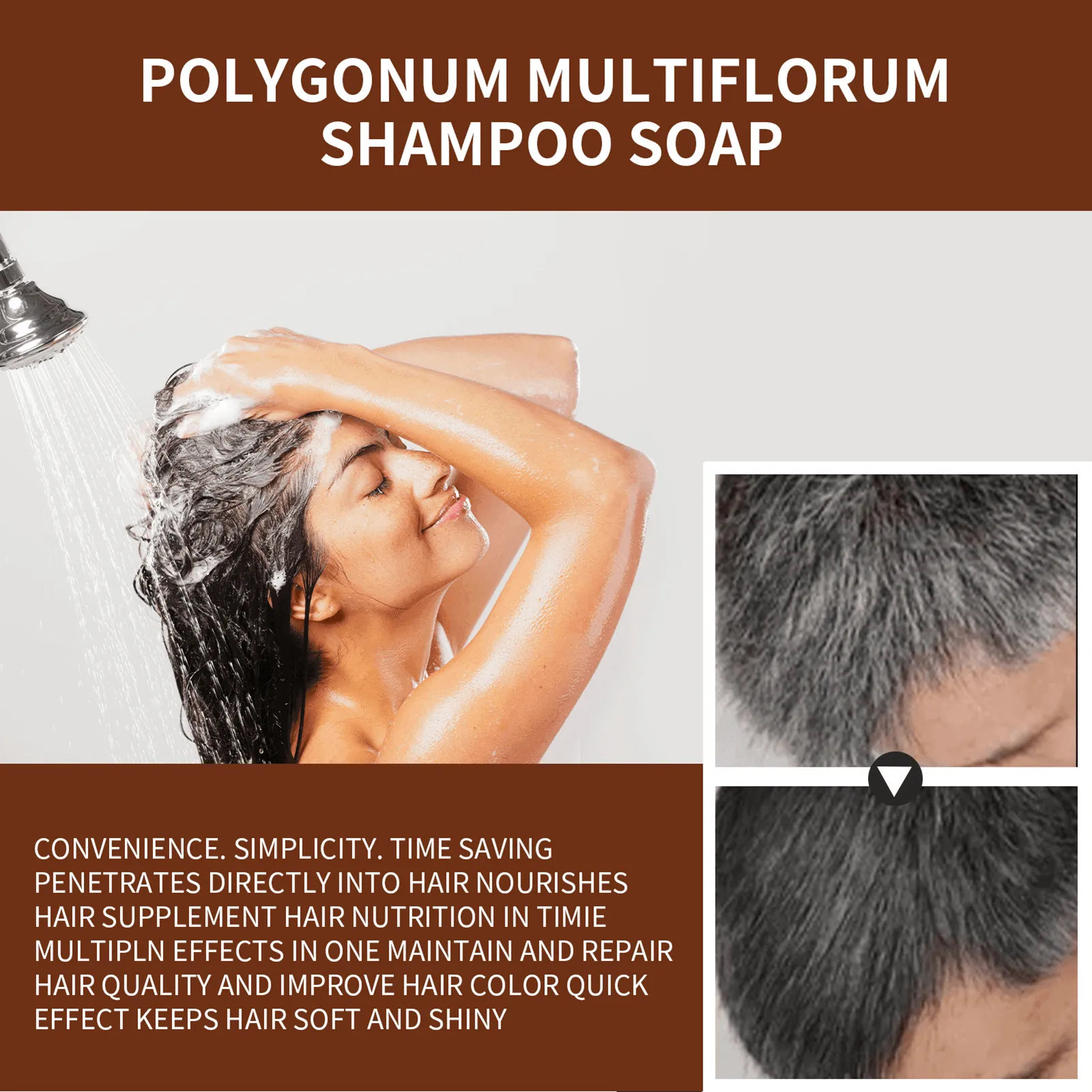 Jaysuing Natural Hair Darkening Shampoo Bar