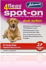 Johnson's 4Fleas Spot-On For Dogs (Varieties)