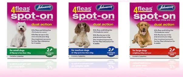 Johnson's 4Fleas Spot-On For Dogs (Varieties)