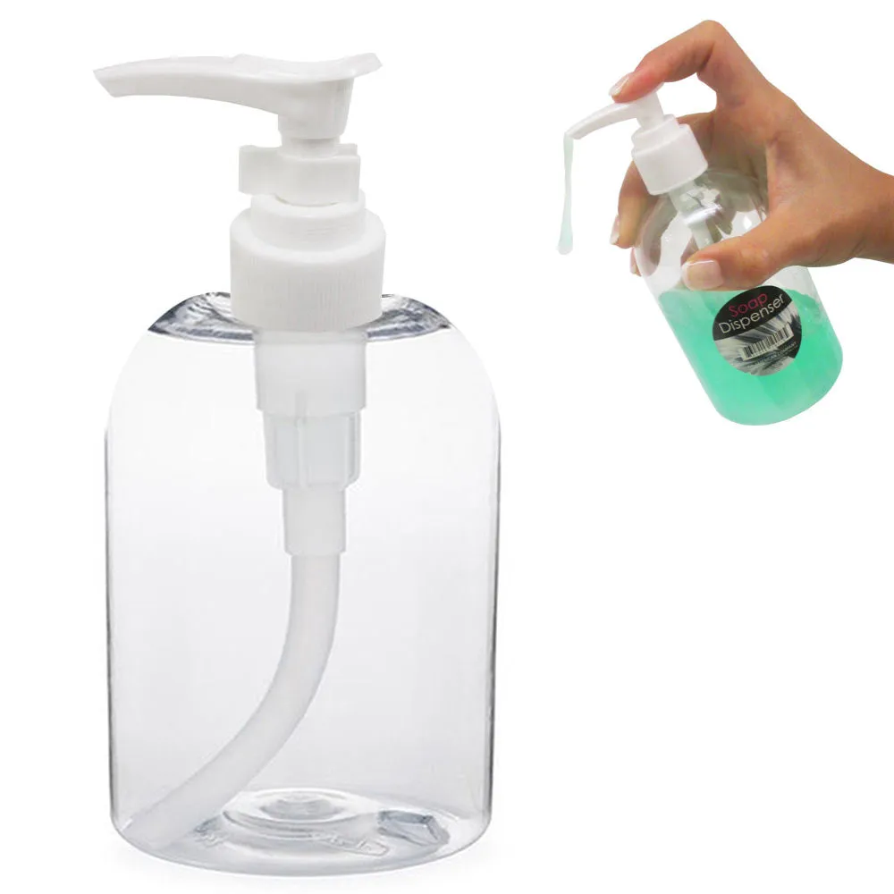 Liquid Soap Dispenser Pump Lotion Refillable Empty Bottle Plastic Jar Cream 11oz