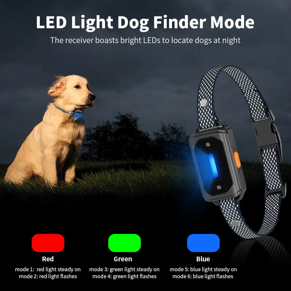 Masbrill Dog Shock Collar 2600FT with LED Light for Night Walks -TZ943