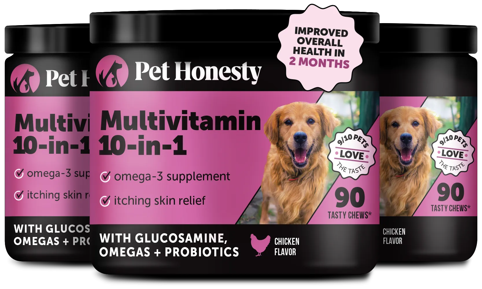 Multivitamin 10-in-1 3-Pack (Chicken Flavor)