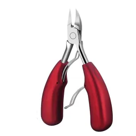 Nail drill accessories big size nail clippers stainless steel rubber handle false nail cutter|cuticle scissors red