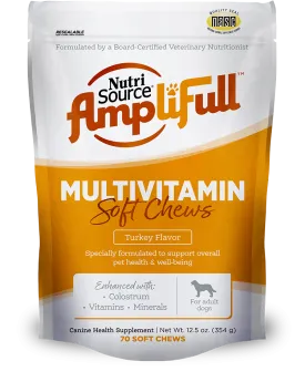 Nutrisource AmpliFull Multivitamin Dog Soft Chew Supplement