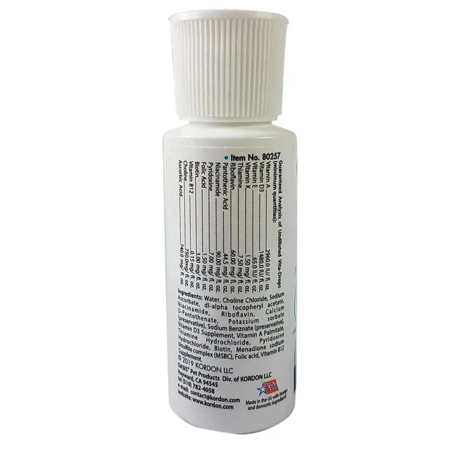 Oasis Vita Drops for Small Birds Multivitamin Supplement 2 Fl. oz