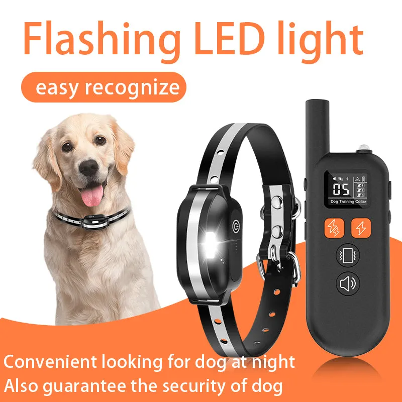 ﻿PD 516B 3300ft Range Rechargeable Waterproof LED light Shock Ecollar Dog Training With Remote Control 4 Training Modes
