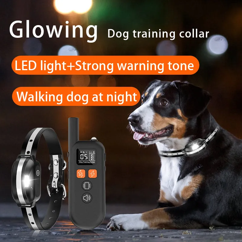﻿PD 516B 3300ft Range Rechargeable Waterproof LED light Shock Ecollar Dog Training With Remote Control 4 Training Modes