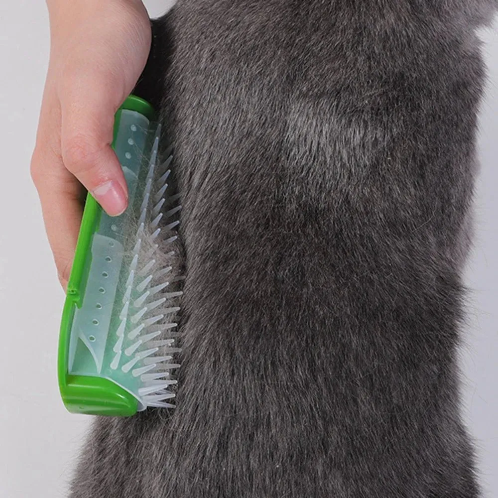 Pet Cats Corner Brush: Self-Massage Groomer Comb