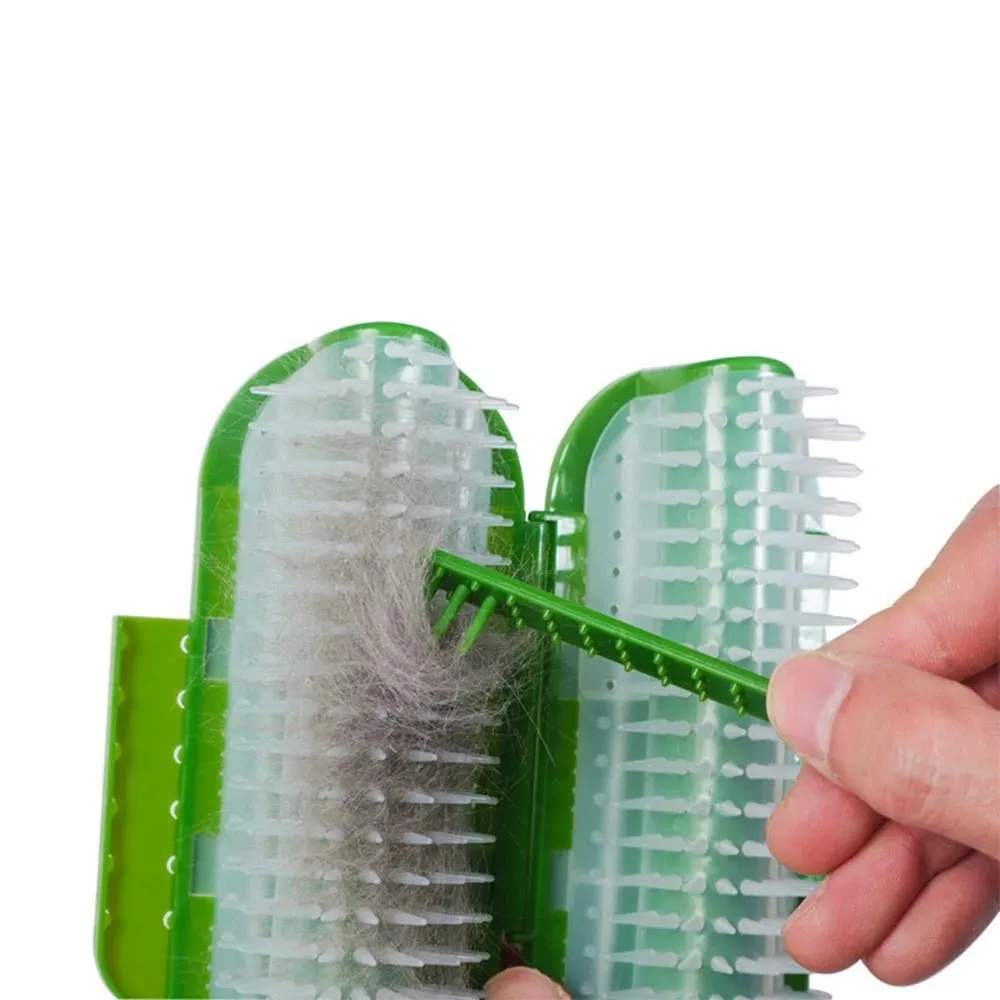 Pet Cats Corner Brush: Self-Massage Groomer Comb