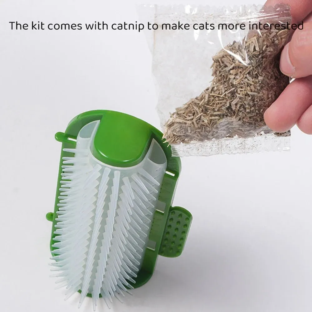 Pet Cats Corner Brush: Self-Massage Groomer Comb