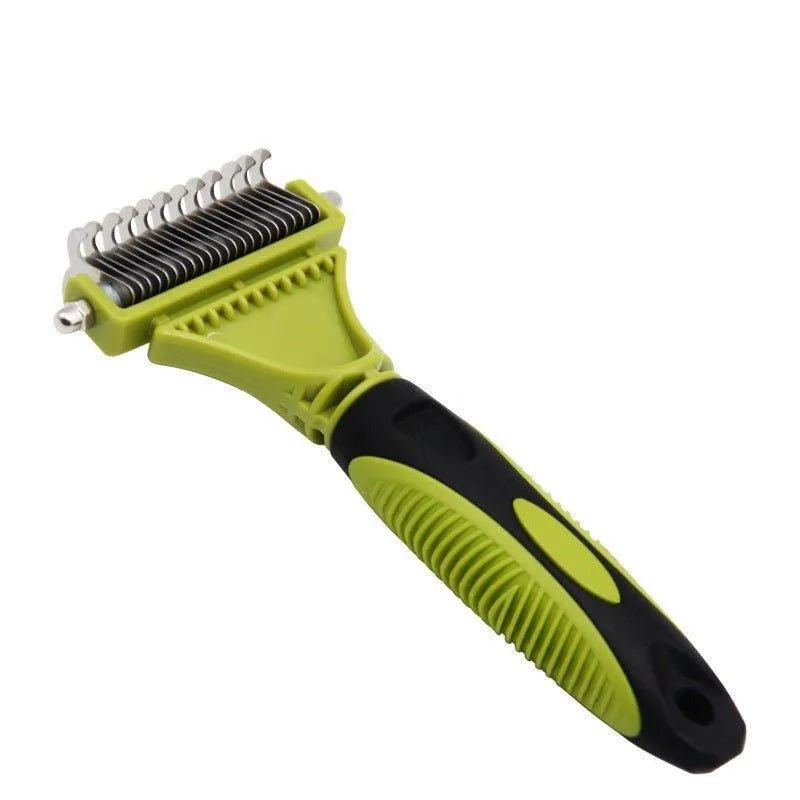 Pet Grooming & Deshedding Brush Double-Sided