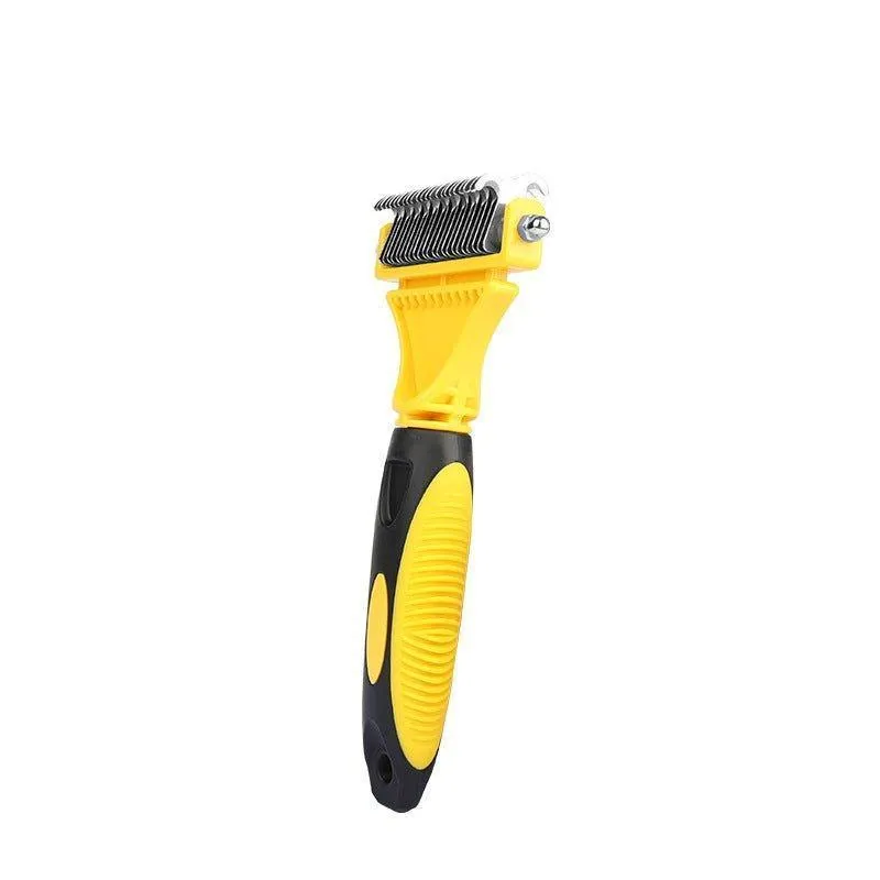 Pet Grooming & Deshedding Brush Double-Sided