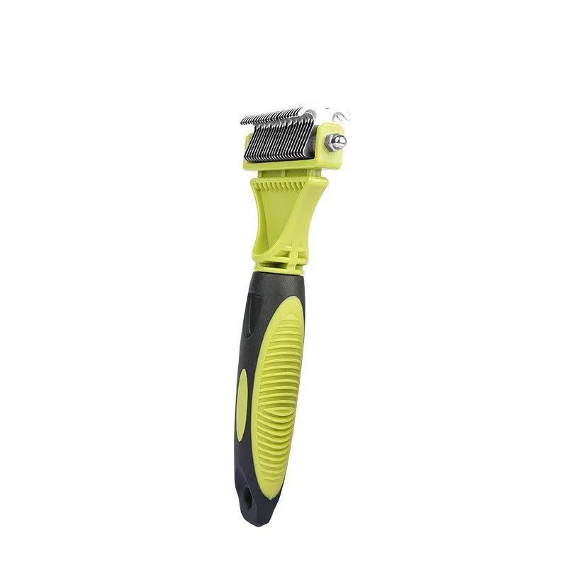Pet Grooming & Deshedding Brush Double-Sided