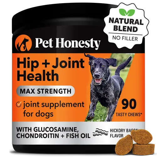 Pet Honesty Hip   Joint Health Max Strength Bacon Flavor for Dogs