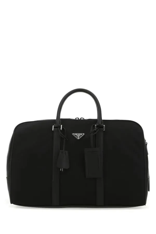 PRADA | Black nylon travel bag