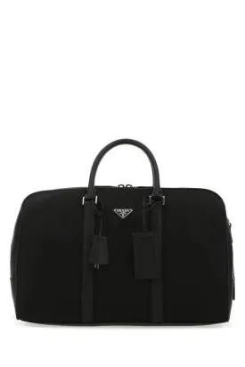 PRADA | Black nylon travel bag