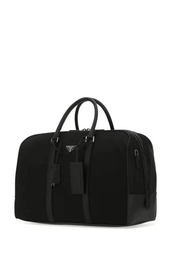 PRADA | Black nylon travel bag