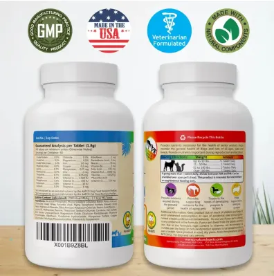 Prenatal Multivitamin with Folic Acid Minerals and Amino Acids Ideal for Pregnant Breast Feeding and Newborn and Senior Dogs