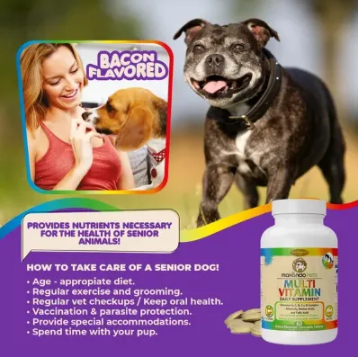 Prenatal Multivitamin with Folic Acid Minerals and Amino Acids Ideal for Pregnant Breast Feeding and Newborn and Senior Dogs