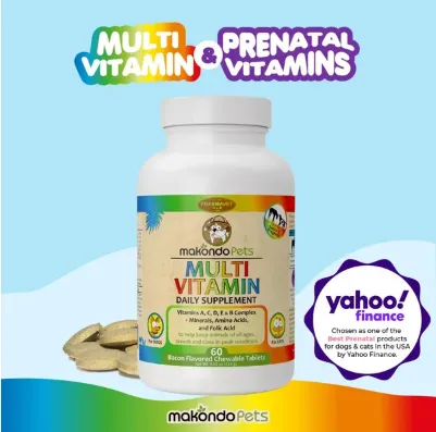 Prenatal Multivitamin with Folic Acid Minerals and Amino Acids Ideal for Pregnant Breast Feeding and Newborn and Senior Dogs