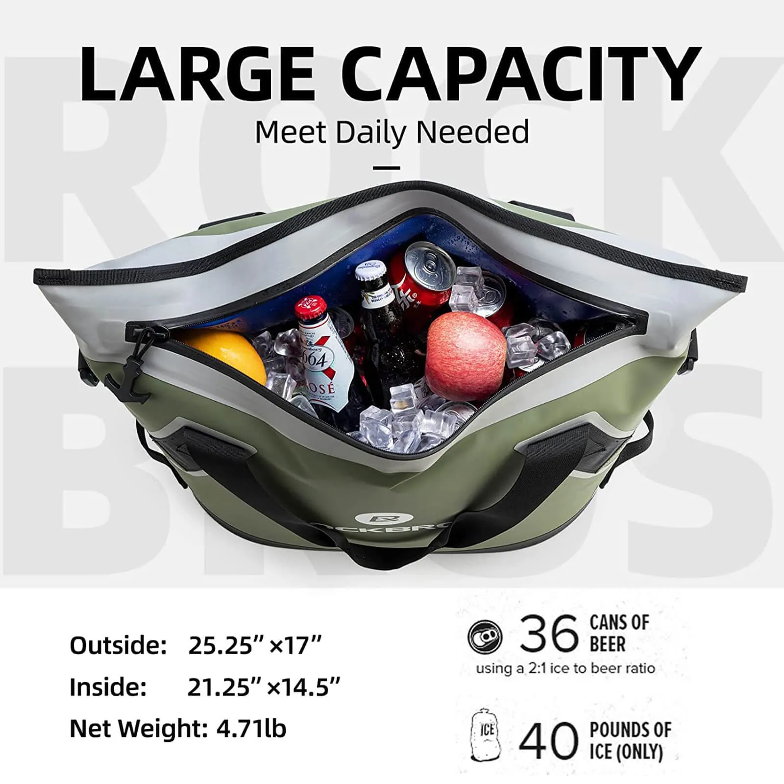 ROCKBROS Portable Soft Cooler Bag for Beach Floating Fishing