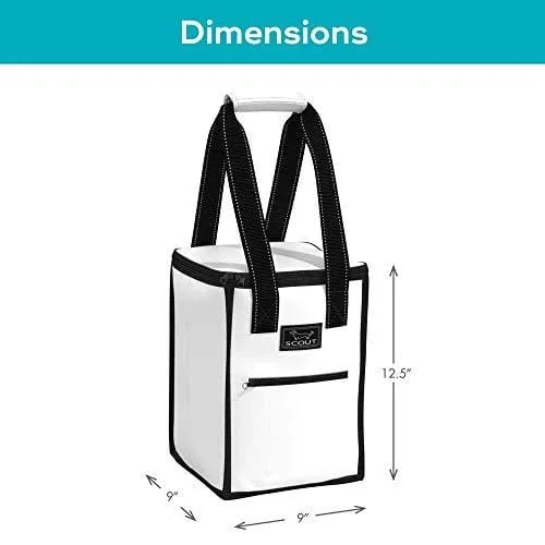 SCOUT Pleasure Chest Soft Cooler, 4 Bottle Wine Cooler Bag, Water Resistant Insulated Soft Cooler Tote with Zipper Closure (Multiple Patterns Available)