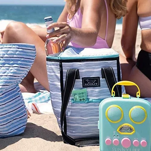 SCOUT Pleasure Chest Soft Cooler, 4 Bottle Wine Cooler Bag, Water Resistant Insulated Soft Cooler Tote with Zipper Closure (Multiple Patterns Available)