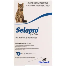 Selapro Spot On Treatment For Cats