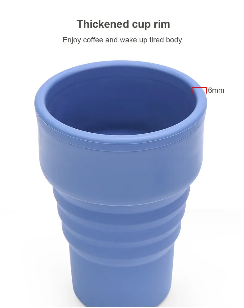 Silicone Collapsible Coffee Cup with Lid