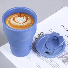 Silicone Collapsible Coffee Cup with Lid