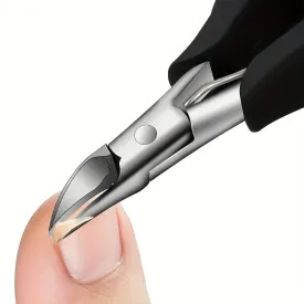 Stainless Steel Professional Grade Concave Nail Clippers for Thick Nails and Ingrown Toenails Sharp Curved Blade for Easy Trimming File Tool