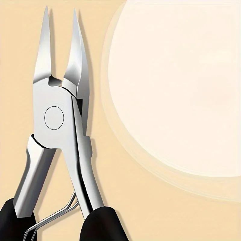 Stainless Steel Professional Grade Concave Nail Clippers for Thick Nails and Ingrown Toenails Sharp Curved Blade for Easy Trimming File Tool